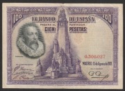 Hiszpania 100 peset 1928 - Miguel Cervantes - 0,