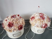 Flower box z papierowych kwiatów 