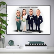 Podziękowanie dla rodziców karykatura