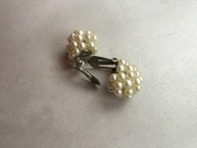 klipsy vintage z perełkami