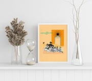 Vintage Kolaż - wydruk