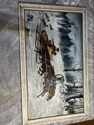 Bardzo stary obraz farby olejne