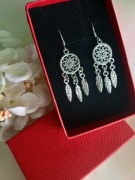 Kolczyki - Łapacz snów- srebro. Pr. 925