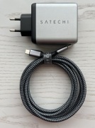 Ładowarka SATECHI 100W GaN USB-C PD + Przewód USB-C do USB-C 100W
