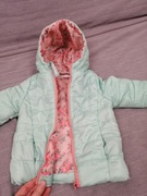 Dziewczęca kurtka pastelowa, kwiaty