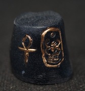 Naparstek Kolekcjonerski z cyny Egipskie symbole 2000 lat p.n.e