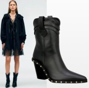 ZARA botki skórzane, kowbojki, STUDIO LIMITED EDITION, czarne, r. 37