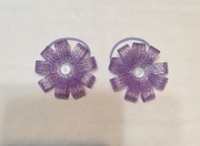 Gumki do włosów ozdobne Kwiatek handmade 2 szt. 