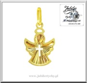 Złota zawieszka aniołek - wisiorek z aniołkiem 585