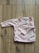 Rabbit+Bear kaftanik bluzeczka różowa serduszka kropki groszki 62