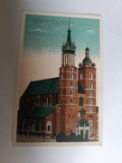 Kraków pocztówka Kościół N. Panny Maryi Marii 1920-1921 karta pocztowa 