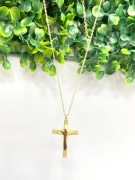 Naszyjnik damski z krzyżykiem stal chirurgiczna 