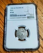 Stefan Batory - trojak 1584 Ryga - NGC XF 45