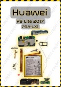 Zestaw oryginalnych części z demontażu - Huawei P9 Lite 2017