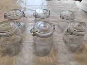 Słoik Szklany z Zapięciem Pałąkowym 500ml – Zestaw 6 szt. na Przyprawy Kawa