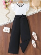 Komplet galowy dziewczynka ze spodniami 140/146