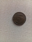 Moneta 5 złotych rok 1985 z błędem menniczym