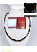 NASZYJNIK KAMIEŃ TYGRYSIE OKO HEMATYT STAL SZLACHETNA 316L MĘSKI ZAPIĘCIE 