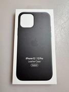 Apple Leather Case iPhone 12 / 12 Pro Black MHKG3ZM/A MagSafe oryginalne