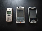 Zestaw Retro Telefonów: Nokia 6510, Sony Ericsson P990i, Mio A701