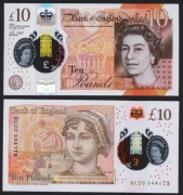 ANGLIA 10 Funtów  P-395a 2016  Stan 1 UNC 