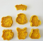 Pokemon wykrawacze foremki zestaw nowe
