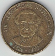 Jamajka 1 dollar dolar 1993 - 24 mm magnetyczna