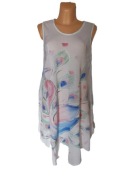 Sukienka plażowa z pawiem 100% rayon One Size S - XXL