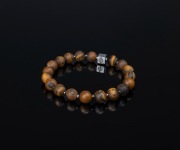 Bransoletka męska z kamieni naturalnych 