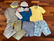 Zestaw ubrań dla chłopca spodnie bluzy spodenki 5-10-15 H&M 7 szt. rozm.122