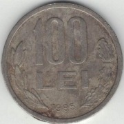 Rumunia 100 lei lejów 1995 - 29,1 mm - nr 1