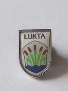 Herb gmina Łukta przypinka pin odznaka wpinka
