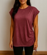 Luźna koszulka xl oversize marszczenia 