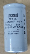 Kondensator elektrolityczny 2 x 4700uF / 40V ELWA sprawny