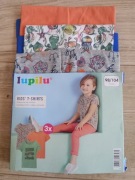 3 pak dziewczęcych bawełnianych koszulek rozmiar 98/104