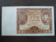 Stary banknot kolekcjonerski 100 zł 1932r. ładny stan
