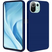 Plecki Etui Matt Case Silicone do Xiaomi Mi 11 Pro granatowy