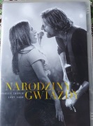 NARODZINY GWIAZDY. BRADLEY COOPER. LADY GAGA.  DVD         