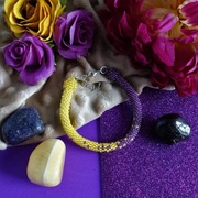 Bransoletka DuoColor Żółty i Fiolet