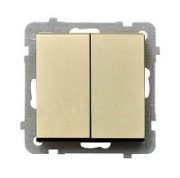 Łącznik schodowy podwójny OSPEL Sonata - ŁP-10R/m/39 Szampański złoty