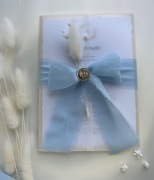 Zaproszenia Komunijne* Pierwsza Komunia Święta *błękitne