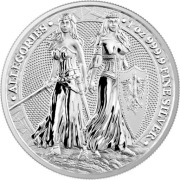 Allegories: Polonia & Germania 1 OZ uncja Srebra AG 2022 Certyfikat