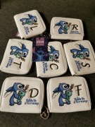 Portfel Stitch z literkami do wyboru C,L,S,J,D,R,T,F,G na licencji Disney 
