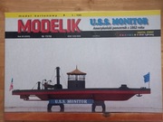 Model Kartonowy Modelik 2016\11 Okręt Unii USS Monitor + LASERY
