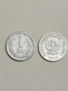 Moneta 1 zł z 1949 roku. PRL.