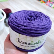 Sznurek bawełniany z rdzeniem KamaLINKA 018 fioletowy 5mm 100m