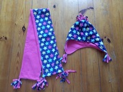 Czapka szalik komplet zimowy dziewczęcy 104/110