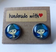 Włóczykij Dzień Włóczykija kolczyki stal sztyfty wkrętki wkręty prezent 