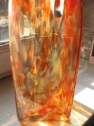 wazon kolor PRL szkło grube