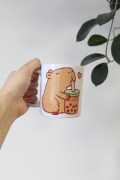 Kubek Kapibara i Bubble tea, Capibara, na prezent, 330ml
